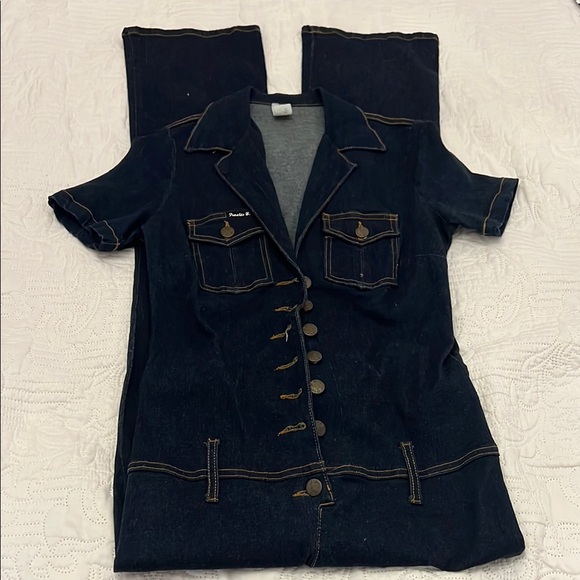 RARE⭐️💫Vintage Y2K Frankie B. Denim Jumpsuit - Picture 6 of 8